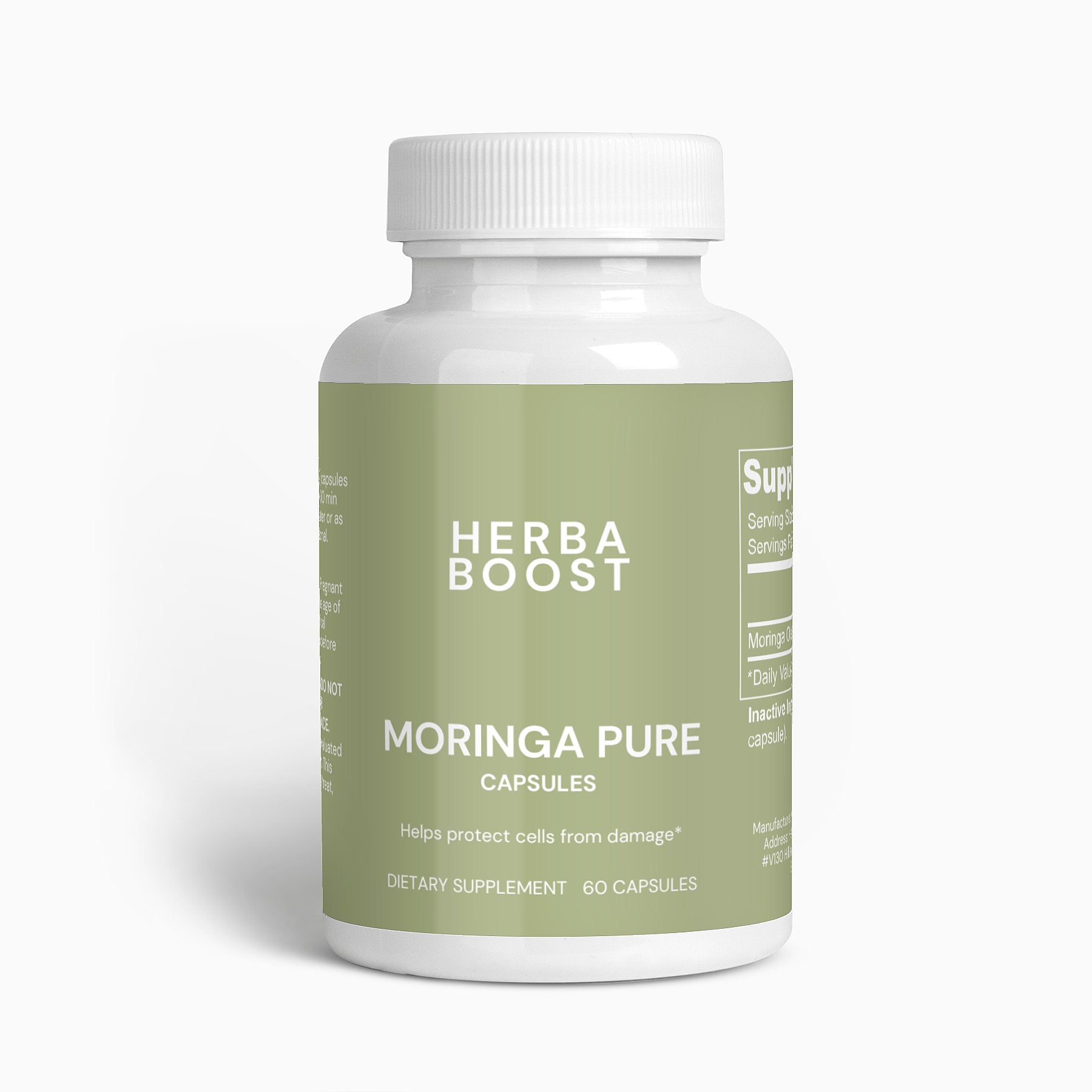 Pure Moringa Capsules | Moringa Pure Supplement | Herba Boost