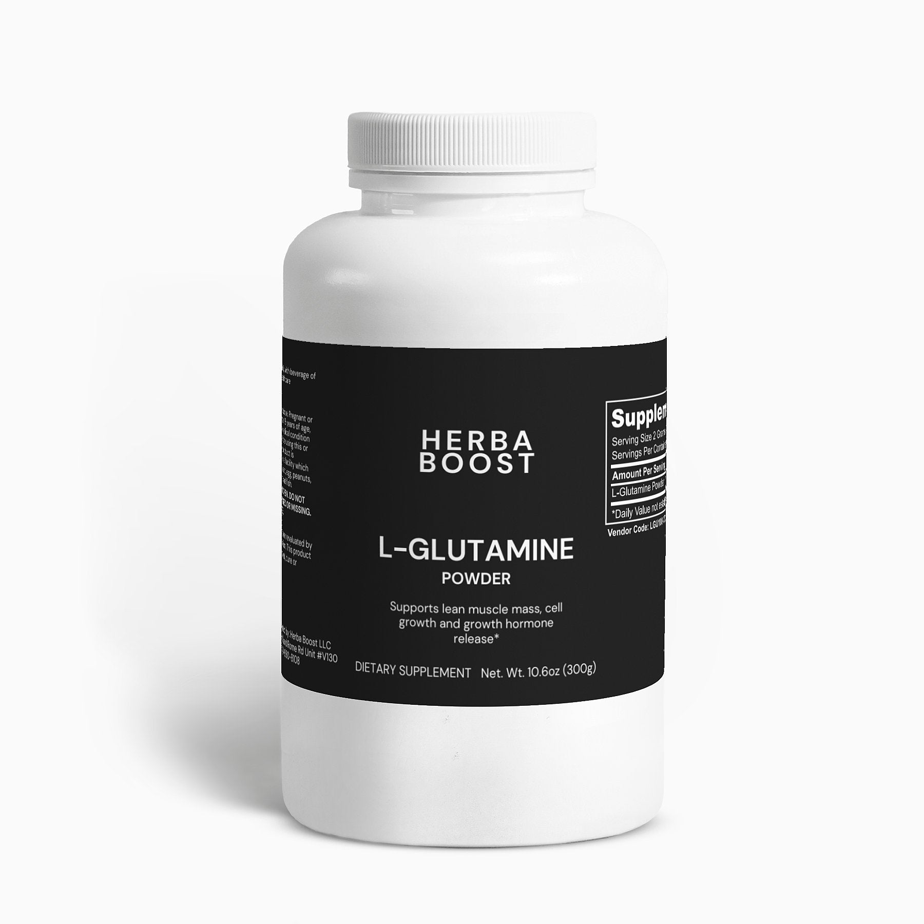 L-Glutamine Powder | L-Glutamine Supplement Powder | Herba Boost