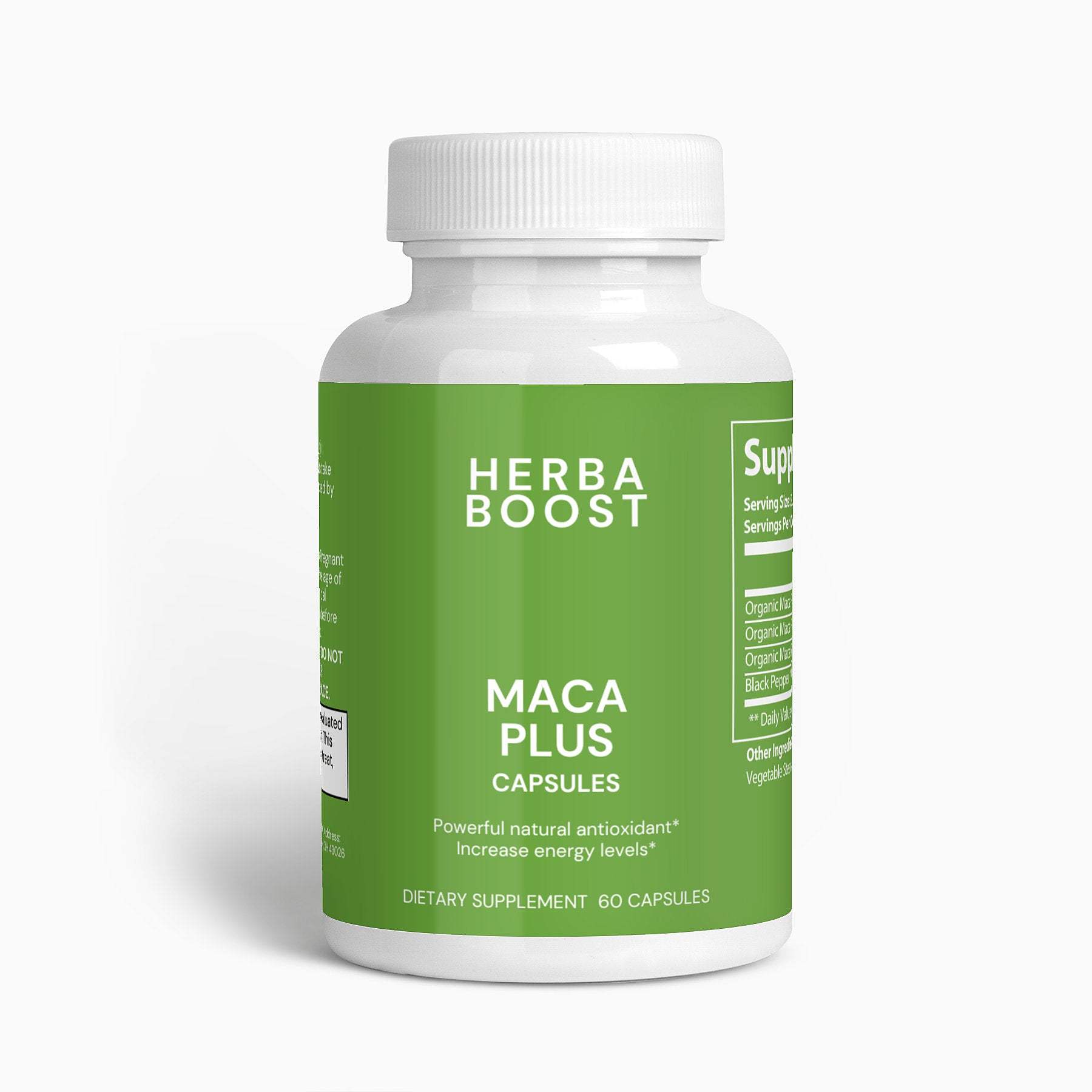 Maca Root Supplement | Maca Plus Vitamin Supplement | Herba Boost