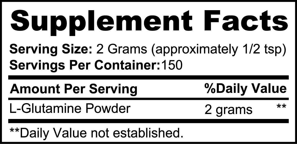 L-Glutamine Powder | L-Glutamine Supplement Powder | Herba Boost