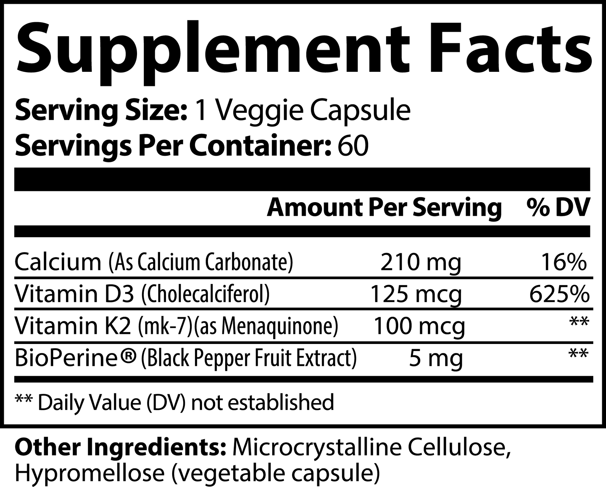 Bone Health Supplements | Vitamin K2 and D3 | Herba Boost